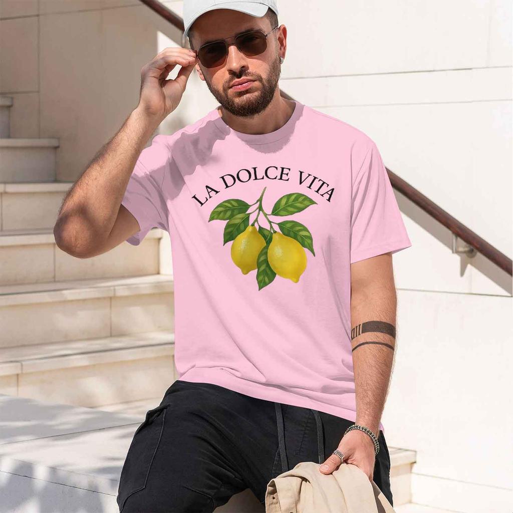 Hot Sale Retro La Lce Vita Lemon Tshirt Casual Fashion Y2k Printed T Shirts Unisex Short Sve Tee Shirt 2026 New Model Unisexs Shor