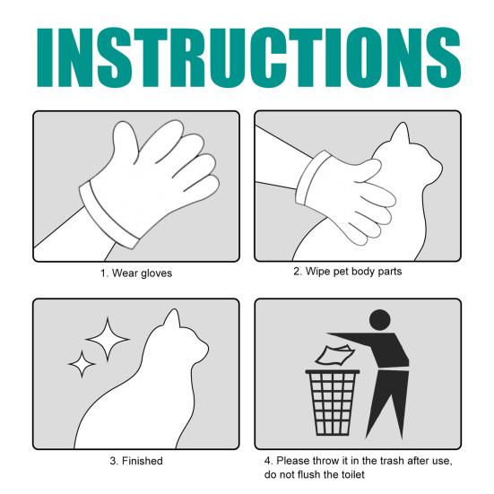 2 шт./компл. перчатки для чистки домашних животных, не требующие мытья массажные чистящие средства для тела, легкая гладкая поверхность, освежающий запах