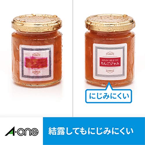 A-One Label Sticker Inkjet Super Water Resistant Glossy Paper 24 Sides Round 10 Sheets 64424E