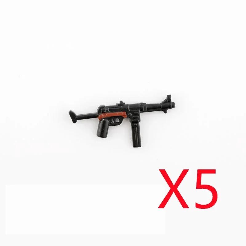 5 СМ Вторая мировая война Военные строительные блоки Американские Немецкие Советские Фигурки солдат Оружие Аксессуары Пистолеты Пистолет Снайперский ремень Мини-кирпичики MOC