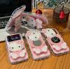 Зеркальная подставка Hello Kitty для iPhone 16 Pro Max, Huawei Mate 70, Honor и Apple 17
