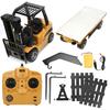 1:10 8 Channel RC Engineering Van Remote Control Forklift Metal Children Toy Model Car Kid Gift