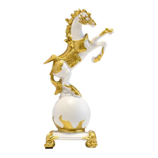 Реалистичная фигурка лошади, ручная работа, статуэтка пони из смолы, имитация скульптуры сельскохозяйственного животного, для дома, офиса, рабочего стола