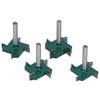 4pcs  set 14 Shank Four Edge TSlot Slotting Router Bit Woodworking Cutter Milling Cutter