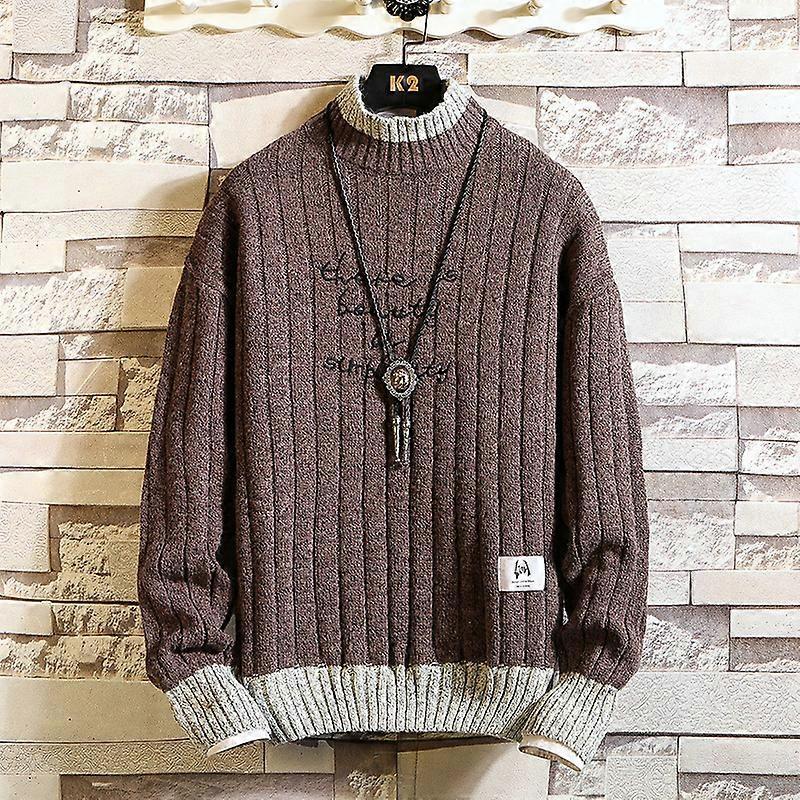 sweater New Winter Striped Turtleneck Sweater