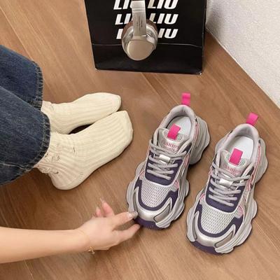 Модная обувь для папы, скейтборд, женские кроссовки на платформе, плоская подошва, удобная спортивная обувь для бега, теннисные туфли для женщин, тренд 2024 года