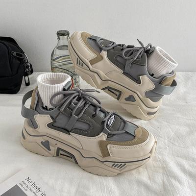 Модная женская вулканизированная обувь в стиле пэчворк, осенние кроссовки на платформе, женская обувь с дышащей сеткой, повседневная женская обувь