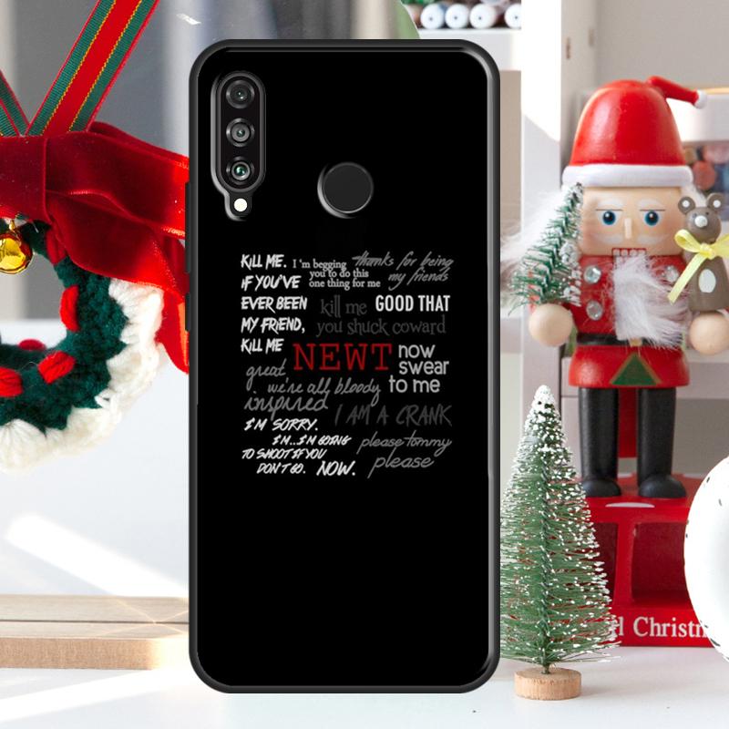 Цитаты из «Бегущего в лабиринте» Для чехла Huawei Nova 7i 8i 11i 12i 12s Y73 Y70 Y90 Y60 Y72 Y61 Y91 9 10 SE P30 Pro P40 Lite