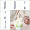 Dessert Scoop Aluminum Ice Cream Spoon Japan Penguin/bear Pattern Dessert Spoon Self-melting Type Silver Coffee Spoon Cake