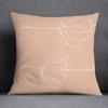 Abstract Brown Flower Decorative Pillowcase Living Room Office Ornaments Home Pillowcase