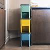 Lot de 3 Poubelles de Tri Empilables en Plastique BERGEN - 20L - Coloris Jaune, Vert &amp; Bleu - KITCHEN MOVE