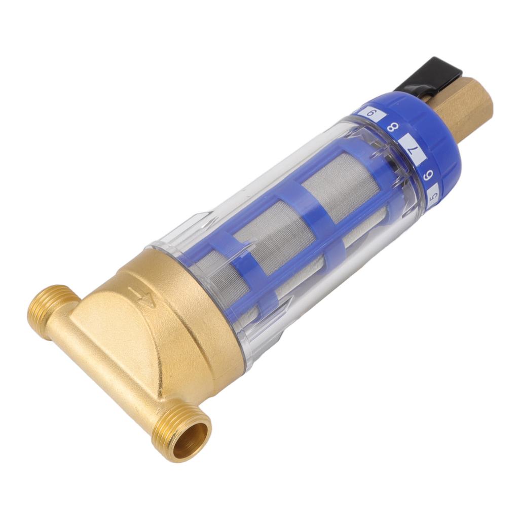 Фильтр для воды с циклоническим осаждением G1/2 дюйма с обратной промывкой из чистой меди для всего дома