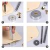 Tubular Rivets Snap Fastener Leather Rivets Metal Studs Double Cap Rivet Stud  Fixing Tools
