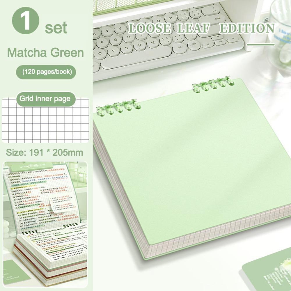 Color Loose-leaf Notebook 120 Pages Hand Account Book Multifunctional Diary Book School Office