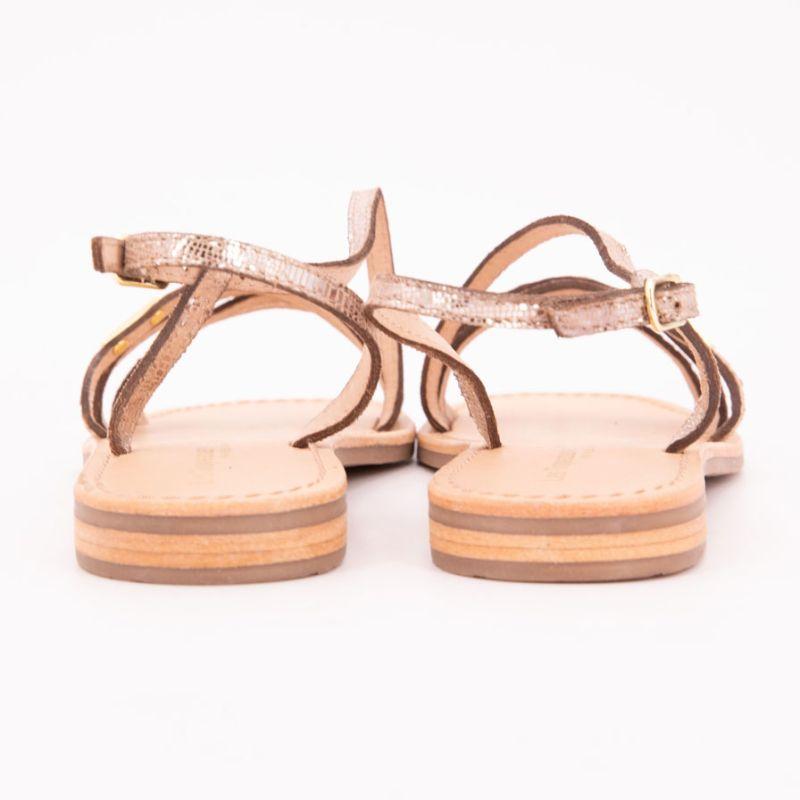 Женские босоножки Hudel Gold Snakeskin Pattern LES TROPEZIENNES PAR M.BELARBI