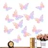 12 шт. Наклейка-бабочка 3D-эффект полые бабочки наклейка на стену красивая бабочка для детской комнаты наклейка на стену украшение для дома