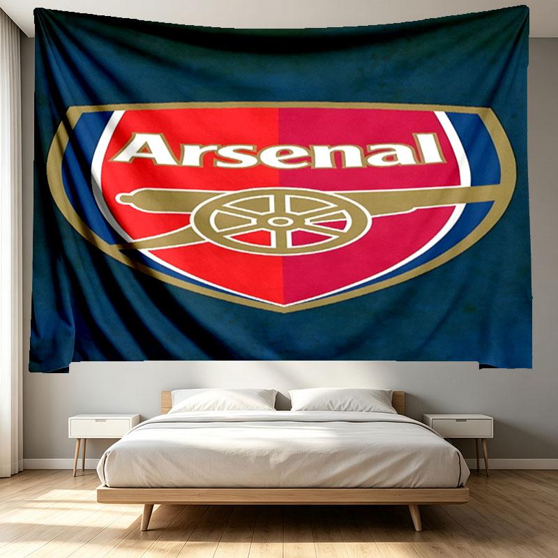 football team F.C Print Tapestry - Portable Wall Decor Cloth, for Home, Dorm, Travel, Bedroom, Living Room - Ideal Birthday Housewarming Gift