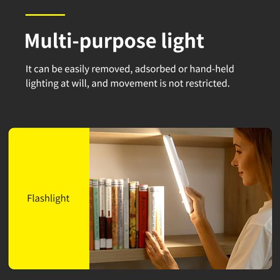 Светодиодный светильник для чтения, регулируемая защита глаз, легкий, креативный, подвесной, с сенсорным управлением, магнитный, с бесступенчатым затемнением, светодиодная настольная лампа