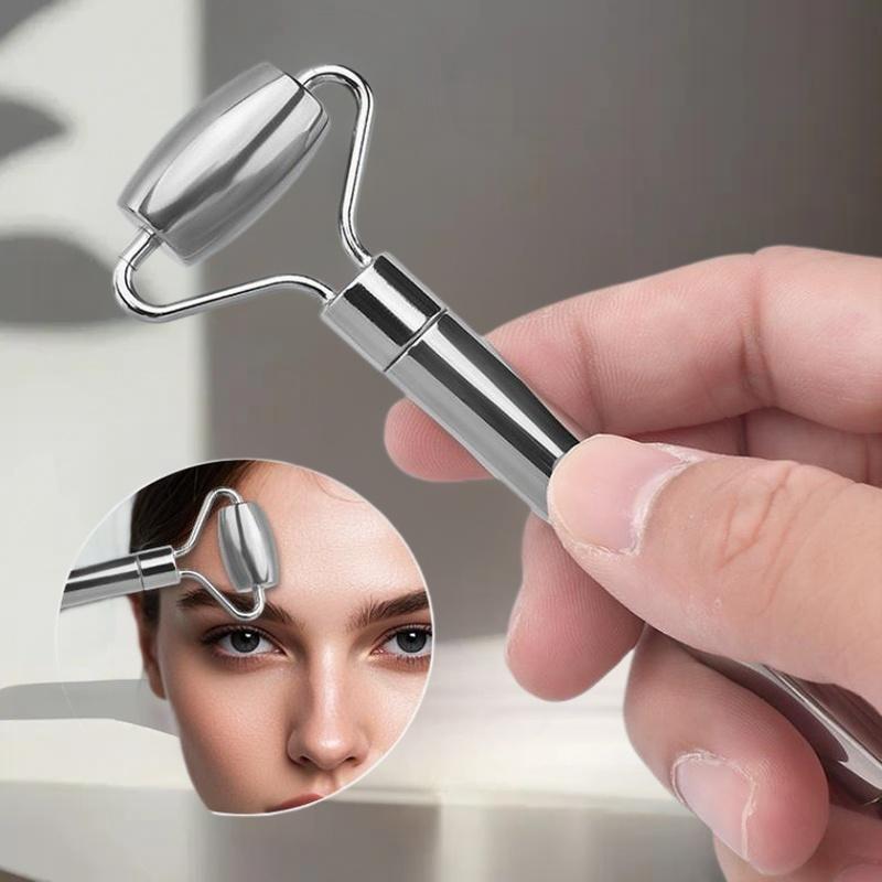 Ролик для лица из нержавеющей стали и инструмент гуа-ша – для массажа лица и шеи, подтяжки и лифтинга кожи