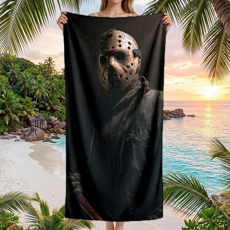 Large Beach Towel Quick Dry Absorbent Towel For Beach IndoorFriday the 13th Jason Voorhees
