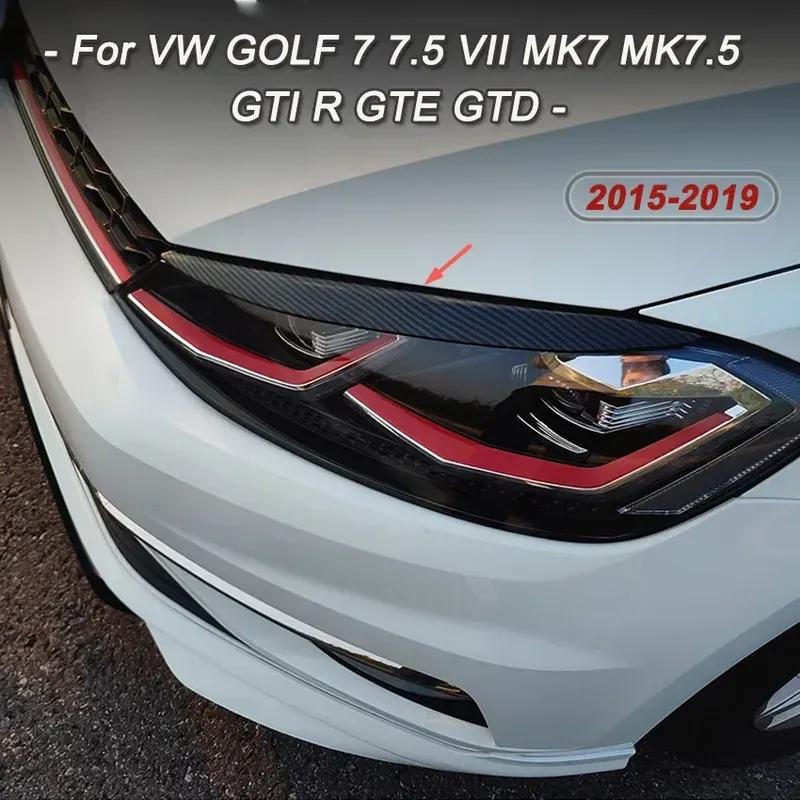 Накладки на фары, накладки на веки, накладки, аксессуары, обвес для VW GOLF 7 7.5 VII MK7 MK7.5 GTI R GTE GTD 2013-