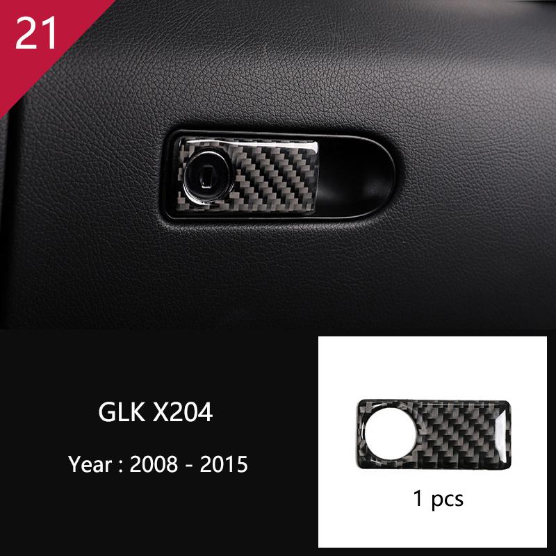 Углеродное волокно для Mercedes Benz GLK X204, внутренняя панель переключения передач, AC CD, панель, дверной подлокотник, отделка, наклейка на автомобиль