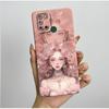 Phone Case For Realme 7I RMX2103 C17 Shockproof Case For Realme C17 Pretty Flowers Liquid Soft Silicone Back Cover Bumper Fundas