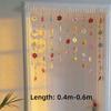 9pcs Colorful Flowers Artificial Flower Curtain Hanging Room Decorative Curtain  Bedroom Decoration
