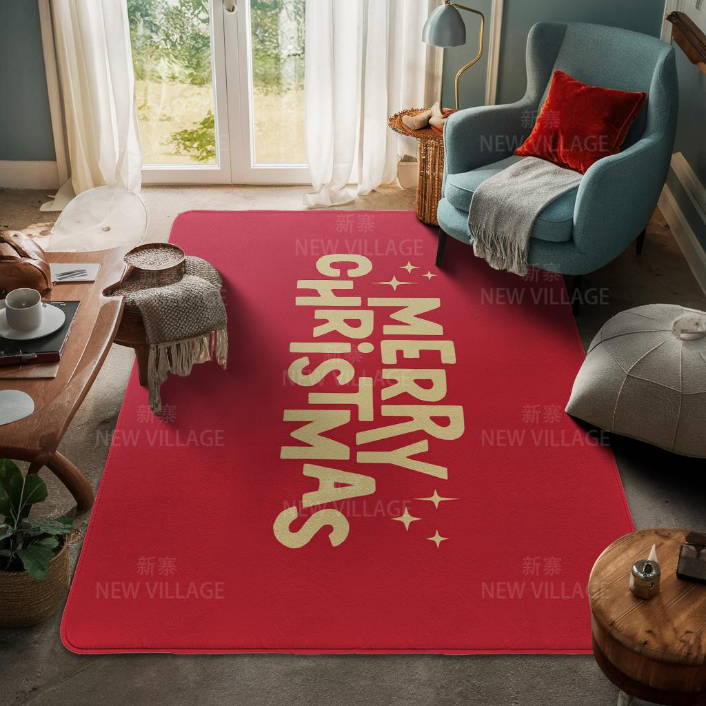 Ковер у входа в дом Домашний коврик у двери Гостиная Ванная Комната Ноги ванная комната Нескользящие коврики с водопоглощением для ванной Счастливого Рождества зима
