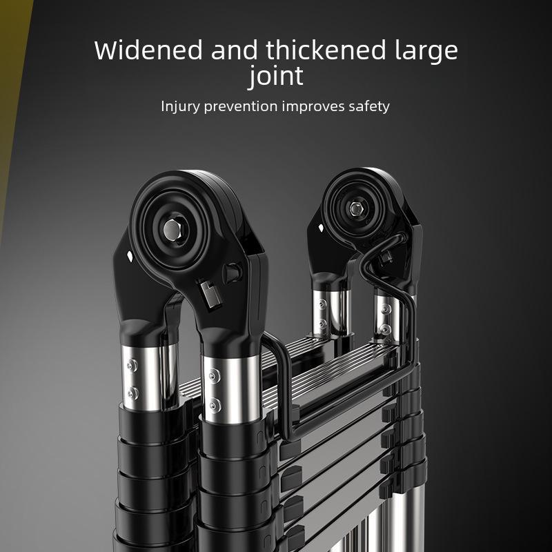 Многофункциональная складная телескопическая лестница из нержавеющей стали