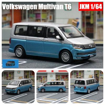 1/64 T6 Multivan MPV Van Миниатюрная модель 1/64 Free Wheels Игрушечная машинка Автомобиль Литой сплав Коллекция Подарок для мальчиков Ребенок