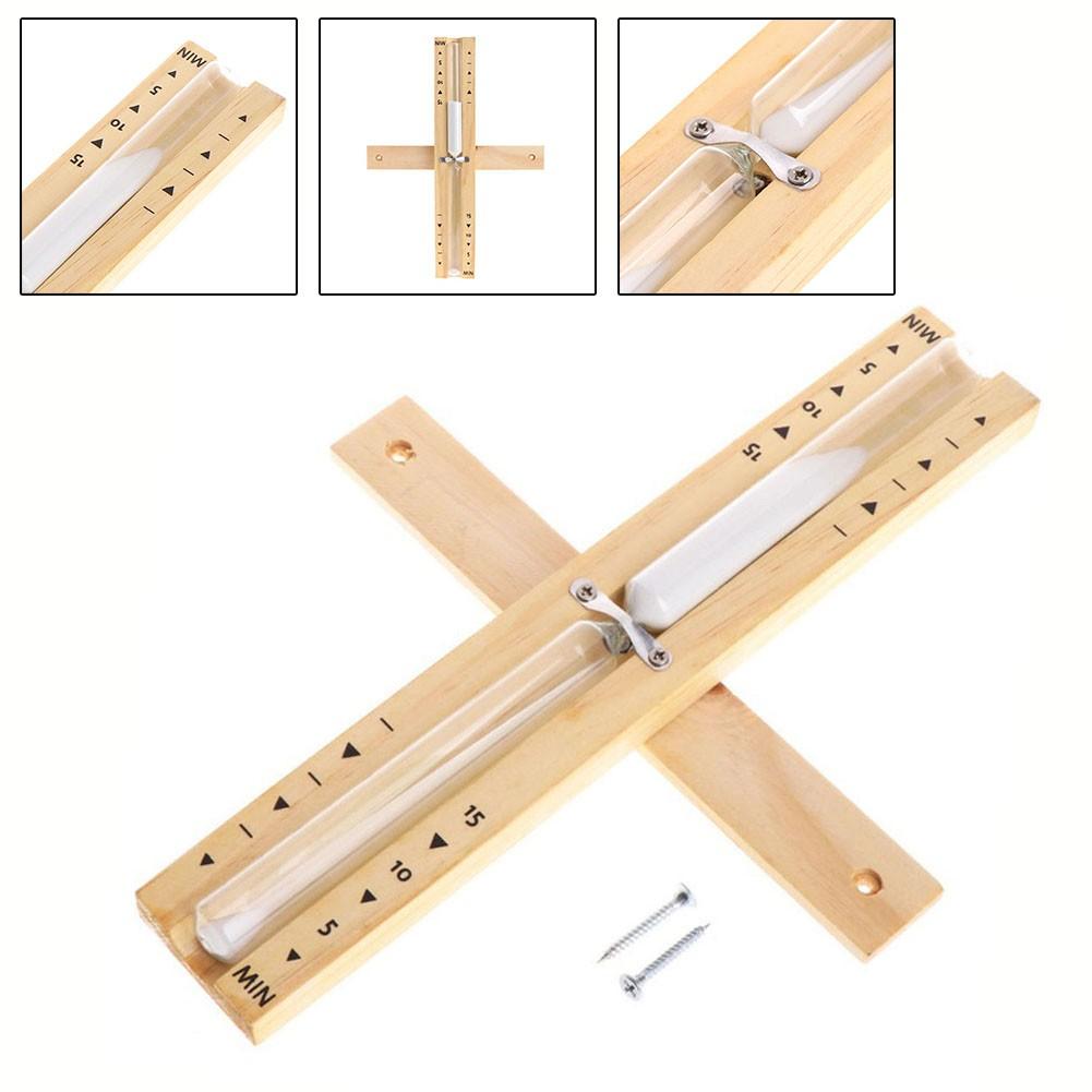 Песочные часы для сауны, вращающиеся деревянные песочные часы для сауны, белый песок, 15 минут