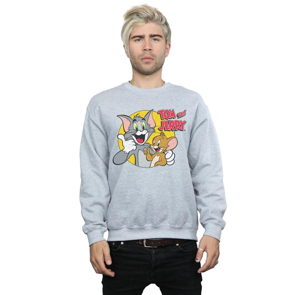 Tom And Jerry Mens Thumbs Up Sweatshirt