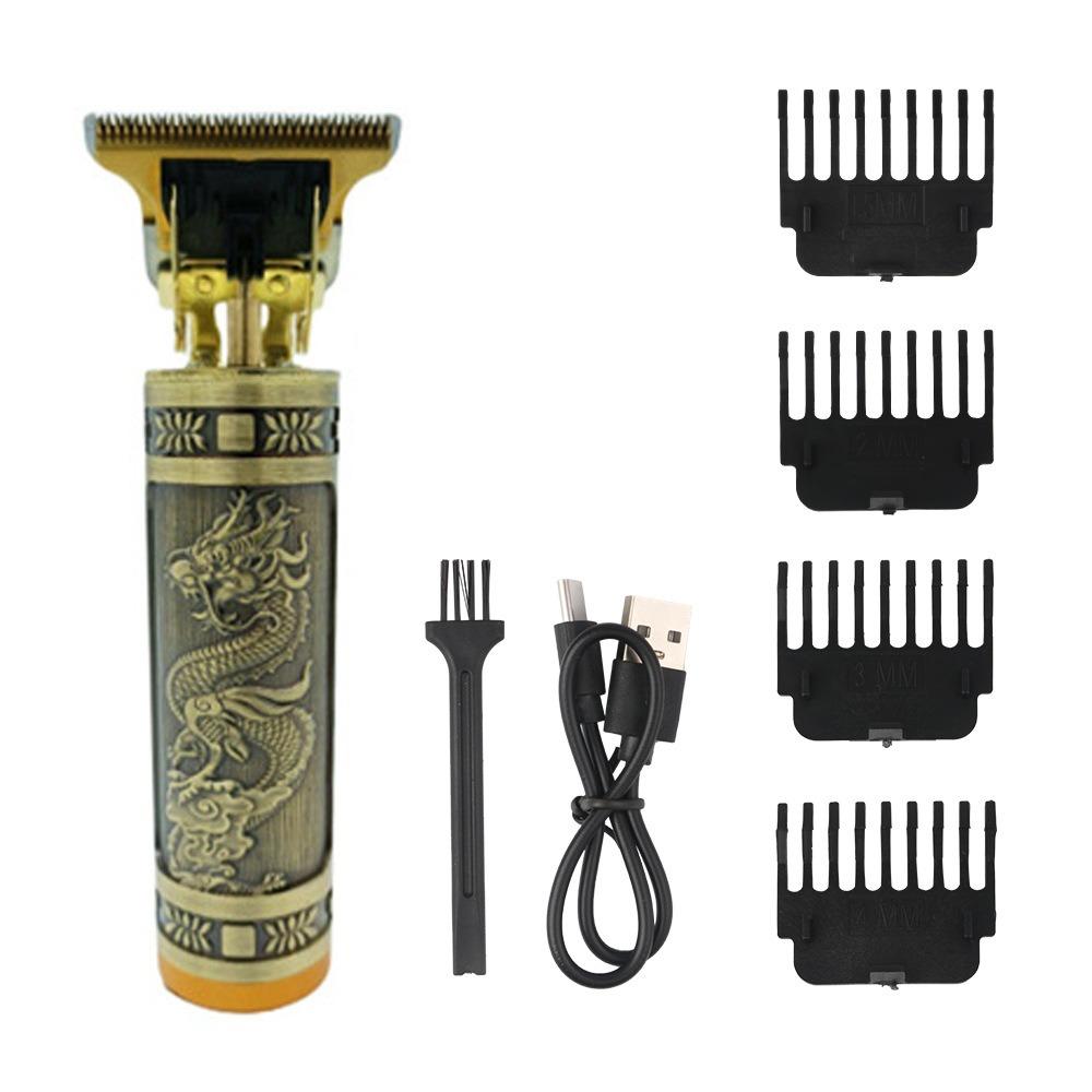 Профессиональная электробритва с Т-образным лезвием, машинка для стрижки волос, USB перезаряжаемая беспроводная бритва для бороды, триммер для носа и ушей, бритва, праздничный подарок для него