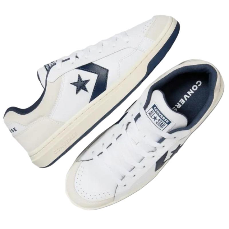 Converse Pro Blaze Classic Износостойкие И Легкие Низкие Винтажные Баскетбольные Кроссовки Унисекс Белые
