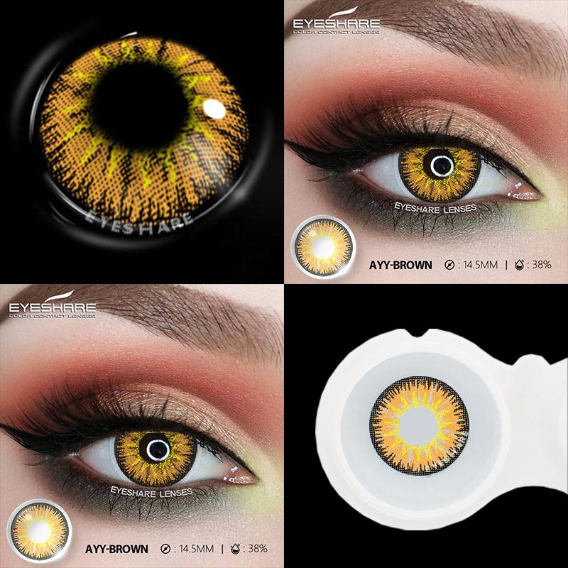 1 Pair Anime Colored Lens for Eyes Cosplay Purple Lenses Colorful Pupils Blue Eye Lens Red Lenses Yearly Yellow Lenses