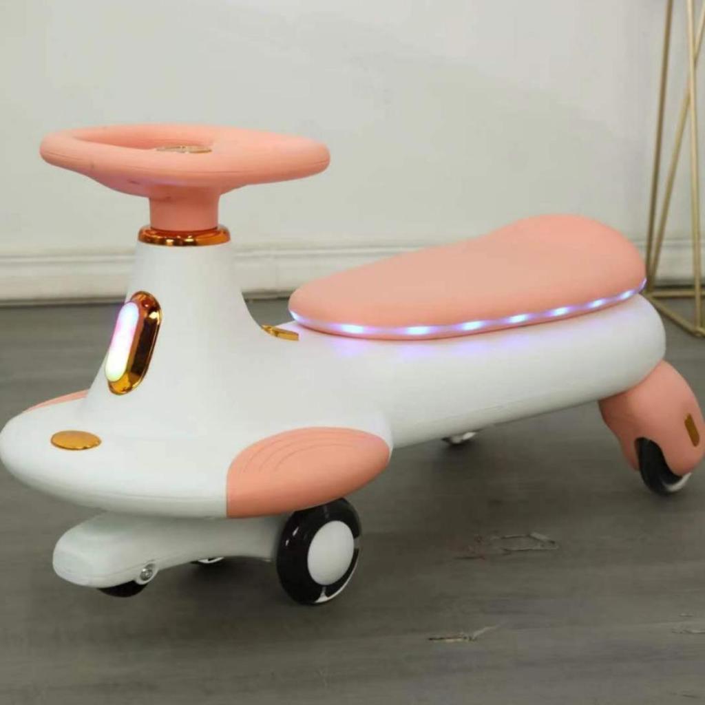 Бесшумный самокат-твистер для детей 1-6 лет - Конструкция против опрокидывания с универсальными колесами