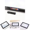 Foldable Portable A4 Rectangular 3x Reading Magnifying Glass With Led Light For Seniors Reading And Learning