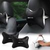 1/2Pcs Car Seat Headrest Auto Logo Neck Pillow Car Accessories Stickers For Mercedes-Benz C500 C200 C300 A B C E GLA CLA GLK GL