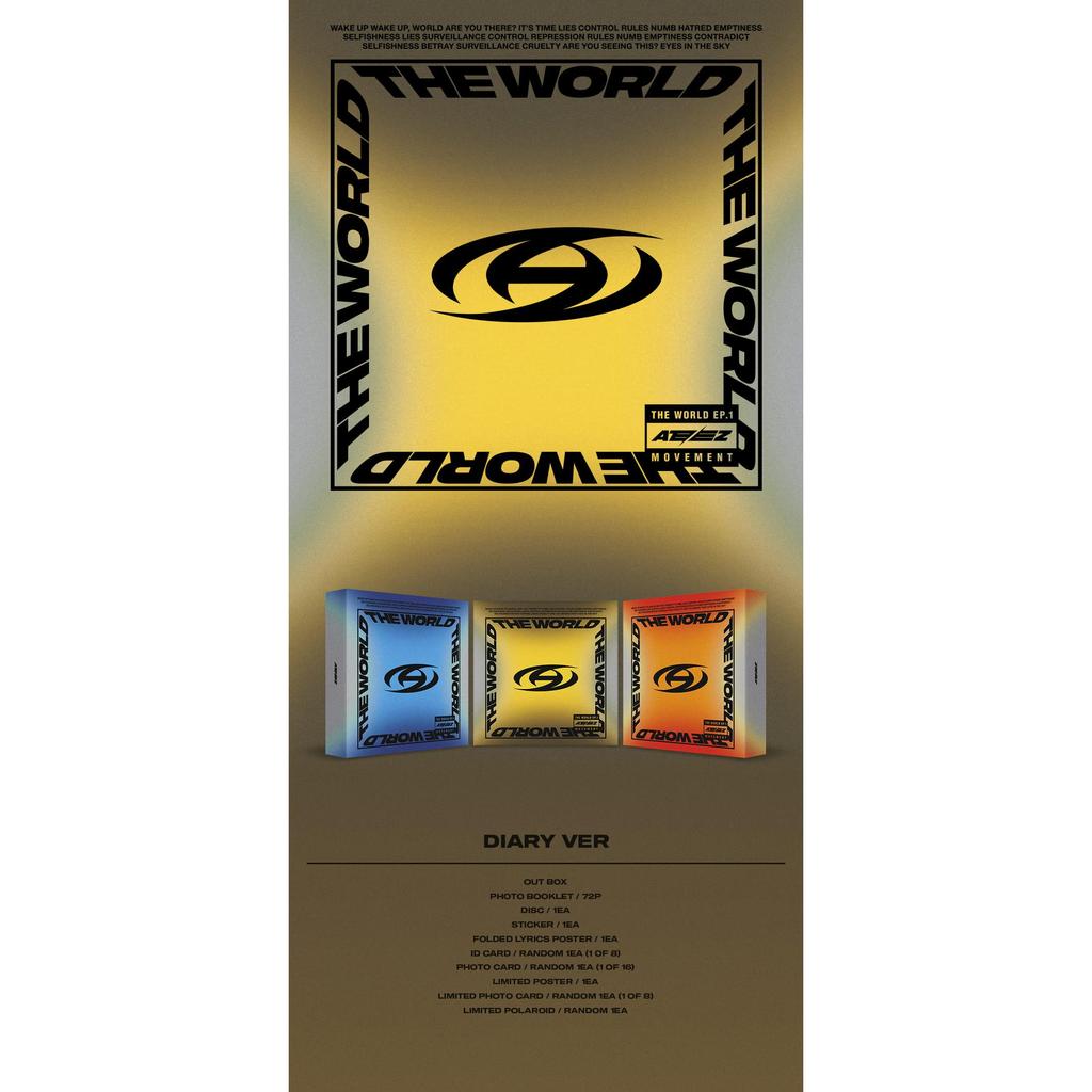 (POB 35types + СТАНДАРТНАЯ ВЕРСИЯ_SET) ATEEZ - МИР EP.1 : ДВИЖЕНИЕ (Онлайн-преимущество)