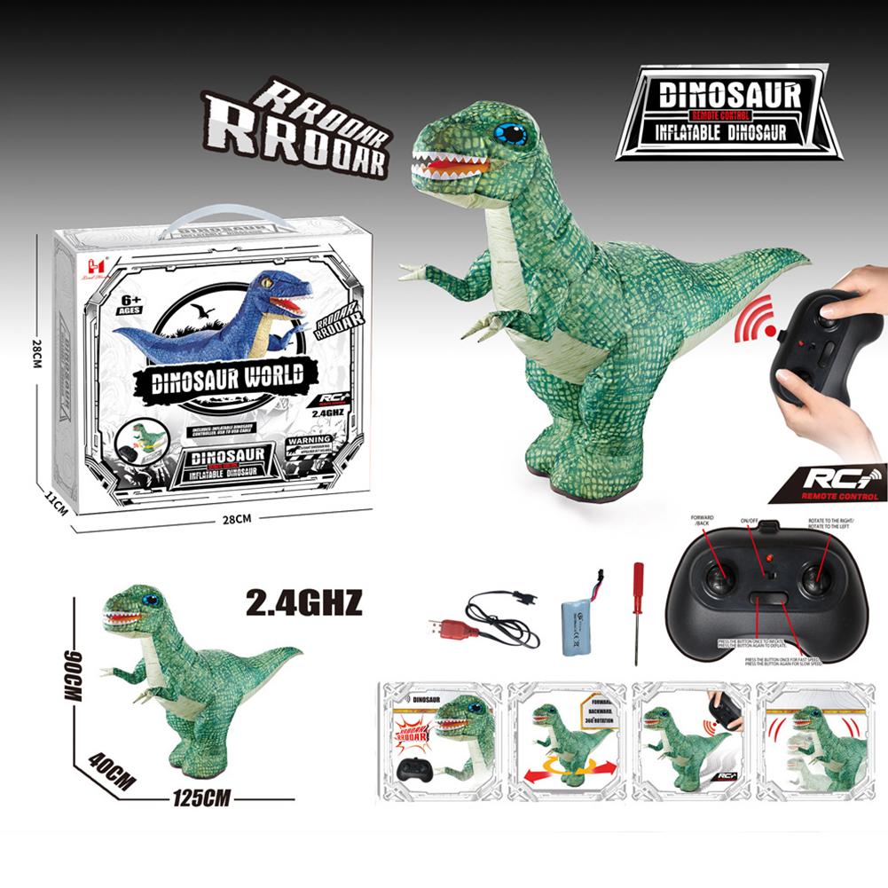 Электрический надувной динозавр с дистанционным управлением, надувной динозавр с дистанционным управлением, гигантский динозавр Юрского периода, игрушка-динозавр T-Rex для мальчиков