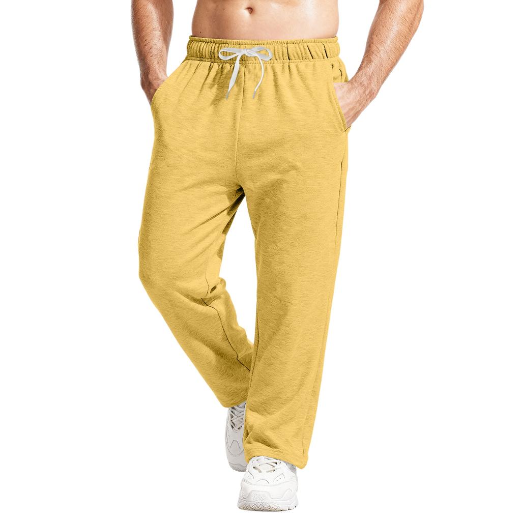 Men's Relaxed-Fit Casual Sweatpants With Stretch Waistband And Drawstring Yoga Pants
