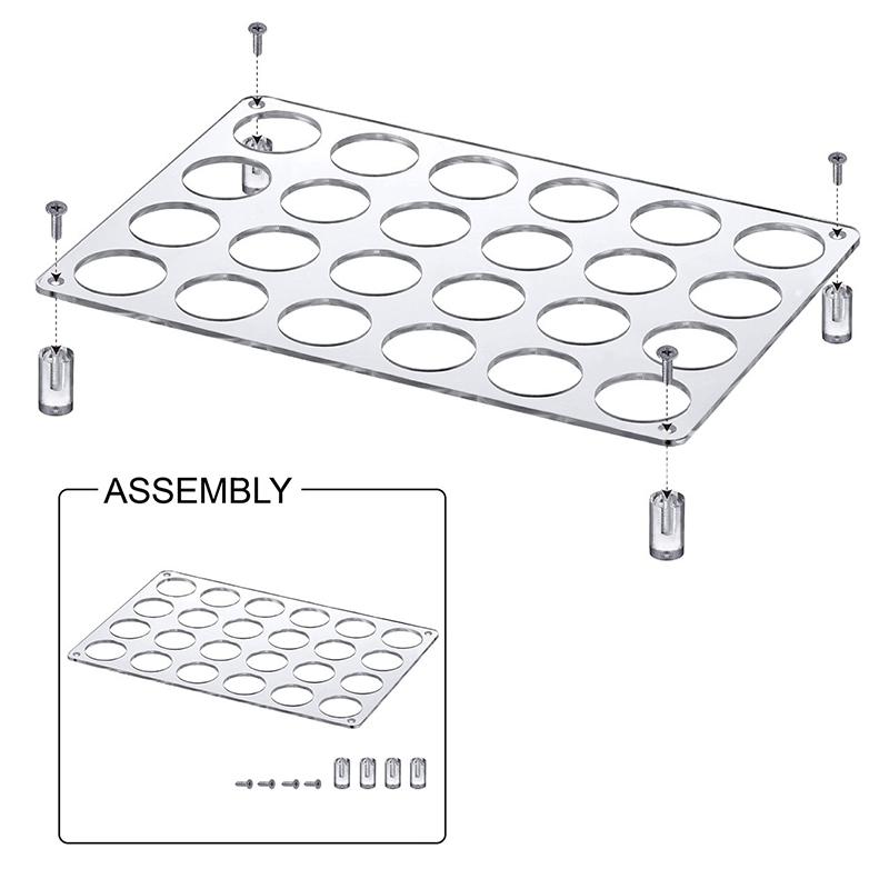 Органайзер-подставка для 24 кофейных капсул, выдвижной лоток, совместимый с кофейными капсулами K-Cup, акриловая подставка для капсул, для дома и офиса