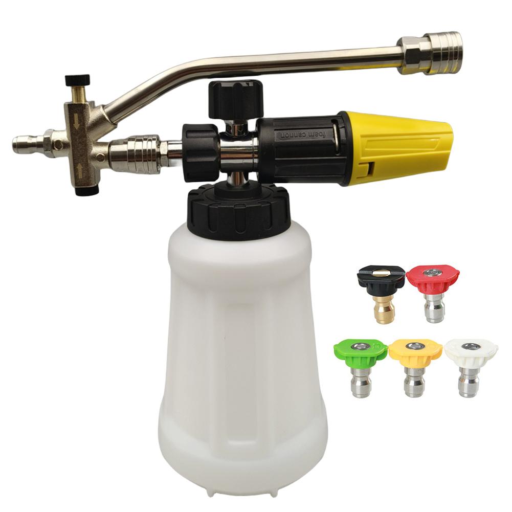 Dual Valve Foam Gun Dual Valve with Colorful Nozzle Dual Valve Snow Foam Spray Gun Dual Purpose Switch for High Pressure Washer