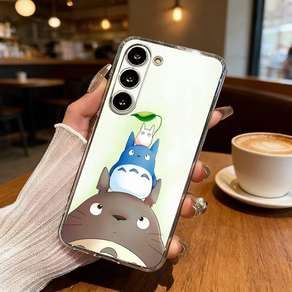 Lovely My N-Neighbor-T-Totoros Phone Case For Samsung S25,S24,S21,S22,S23,S30,Ultra,S20,Plus,Fe,Lite Transparent Cover