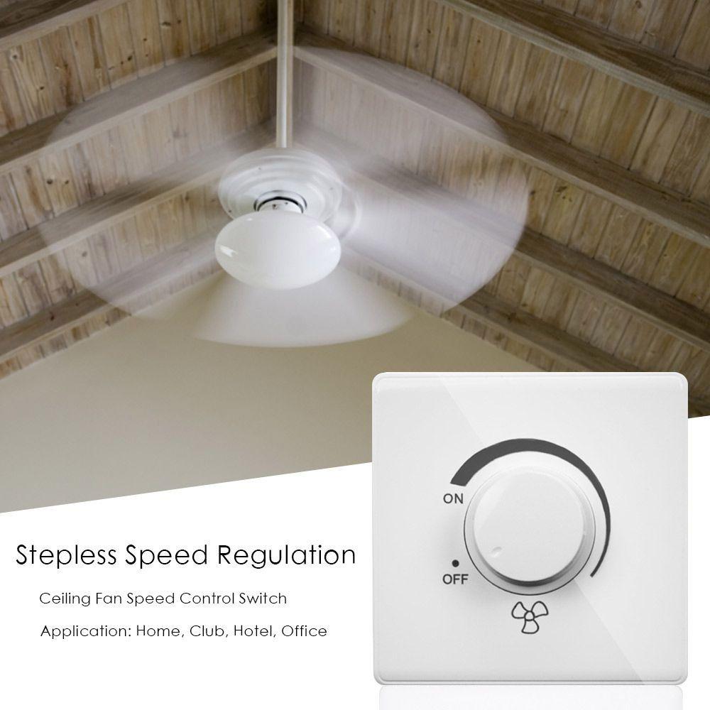 Surface Mounted Adjustment Stepless Speed Rotary Switches Fan Speed Adjuster Fan Speed Controller