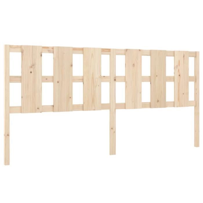 VidaXL Headboard 205.5x4x100 Cm Solid Pine Wood 818010
