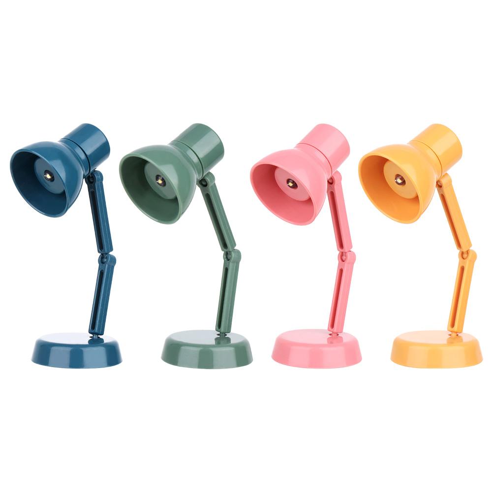 Вращающаяся на 360° светодиодная лампа Аксессуары для кукол Мини-освещение для чтения Игрушечная мебель Настольная лампа для кукольного домика