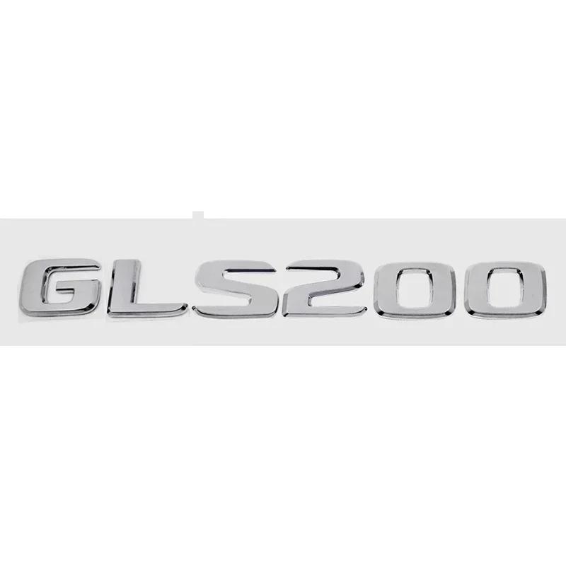 Car Digital Alphabet Trunk Emblem Badge Decal for Mercedes Benz GLS200 GLS250 GLS260 GLS300 GLS320 GLS350 GLS500 GLS550 GLS600 BF1