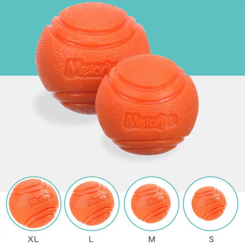 1PC Pet Dog Ball Bouncy Rubber Solid Ball Resistance To Dog Chew Toys Outdoor Throwing Recovery Training for Dogs Pet Supplies